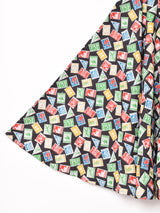 Emerald Motel スタンプ柄 サーキュラースカート