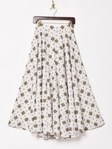 Emerald Motel モノグラム柄 サーキュラースカート