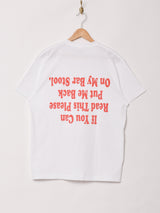 【2色展開】 両面プリント Tシャツ 「4eyes Man」