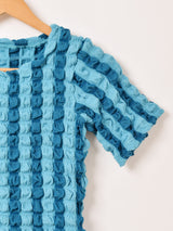 【4色展開】Meridian 半袖 ポップコーン トップス