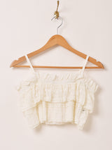 Meridian レース フリル ビスチェ