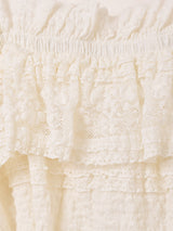 Meridian レース フリル ビスチェ