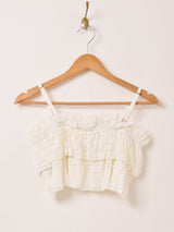 Meridian レース フリル ビスチェ