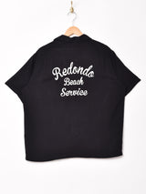 【3色展開】Backers 刺繍 半袖オープンカラーシャツ 「Redondo」