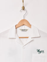 【3色展開】Backers 刺繍 半袖オープンカラーシャツ 「Redondo」