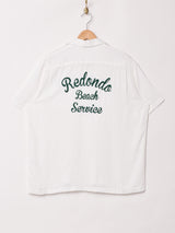 【3色展開】Backers 刺繍 半袖オープンカラーシャツ 「Redondo」