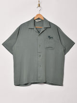 【3色展開】Backers 刺繍 半袖オープンカラーシャツ 「Redondo」