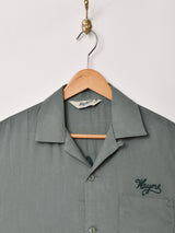 【3色展開】Backers 刺繍 半袖オープンカラーシャツ 「Redondo」