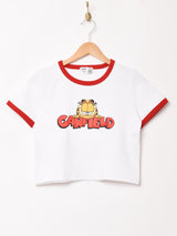 Meridian 「GARFIELD」クロップド リンガーTシャツ