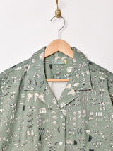 Emerald Motel オープンカラー 半袖 クロップドシャツ