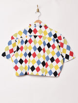 Emerald Motel オープンカラー 半袖 クロップドシャツ