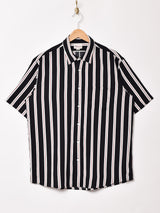 【3色展開】Trombones 半袖 ストライプシャツ