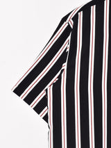 【3色展開】Trombones 半袖 ストライプシャツ