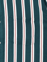 【3色展開】Trombones 半袖 ストライプシャツ