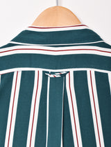 【3色展開】Trombones 半袖 ストライプシャツ