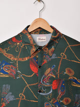 【2色展開】Trombones チェーン 総柄 半袖シャツ