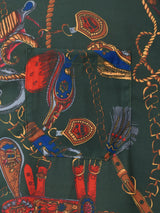 【2色展開】Trombones チェーン 総柄 半袖シャツ