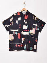 Trombones 総柄 半袖シャツ