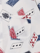 Trombones トランプ 総柄 半袖シャツ