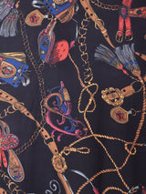 【2色展開】Trombones チェーン 総柄 半袖シャツ