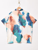 Trombones インク 総柄 半袖シャツ