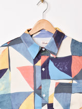 Trombones マルチカラー 総柄 半袖シャツ