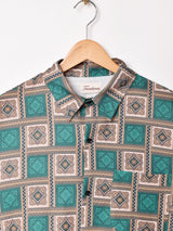 【2色展開】Trombones オリエンタル 総柄 半袖シャツ