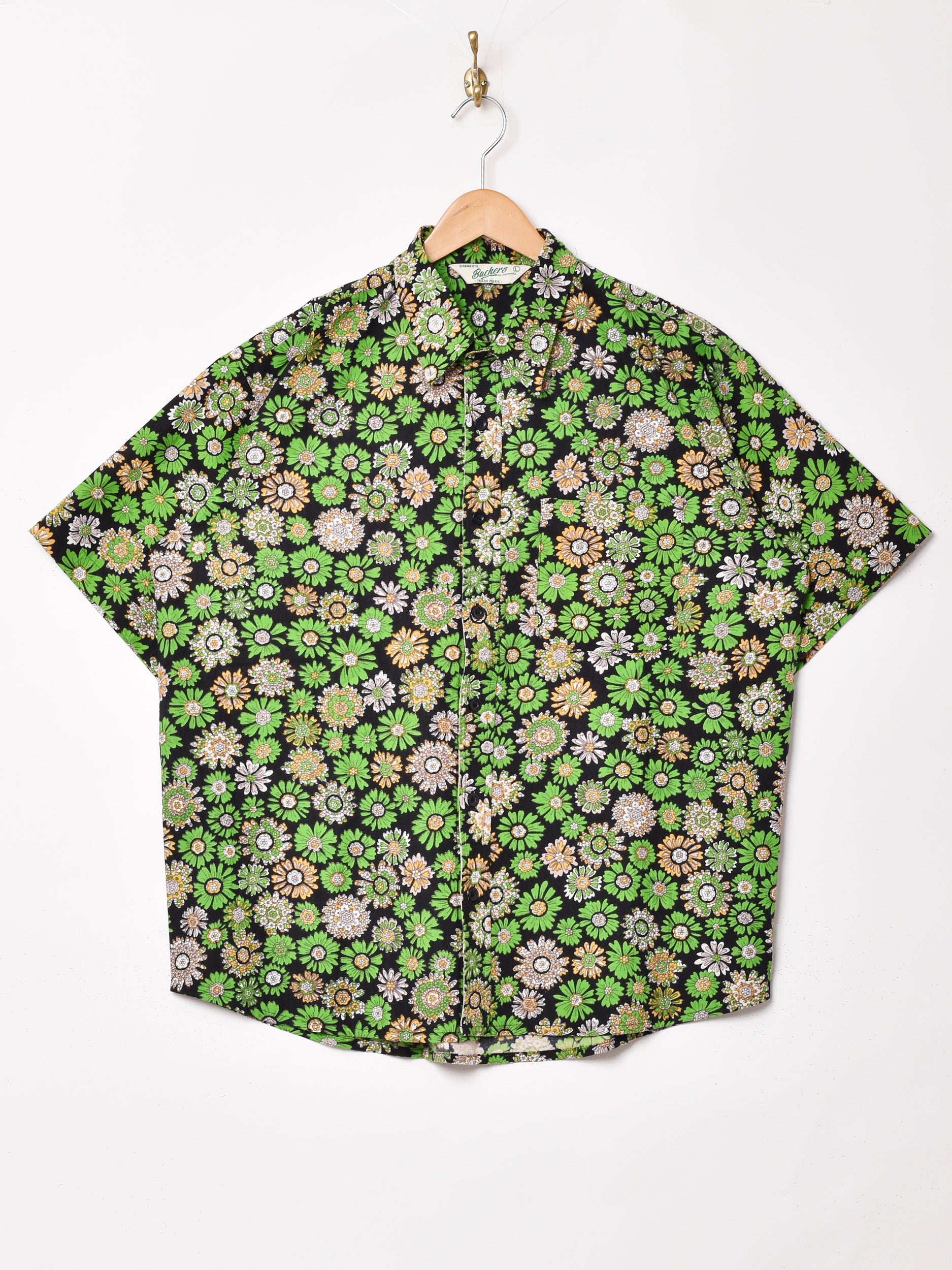 3色展開】Backers 花柄 半袖シャツ – 古着屋Top of the Hillの