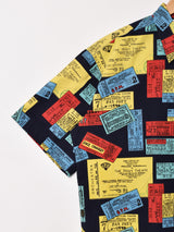 【2色展開】Backers 総柄 半袖シャツ