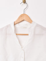 7分袖 クロップドブラウス