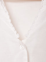 7分袖 クロップドブラウス