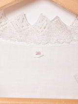 フロントボタン クロップドブラウス