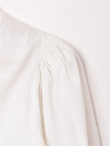 フロントボタン クロップドブラウス