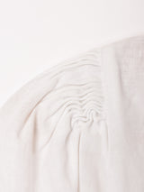 フロントボタン クロップドブラウス