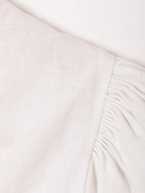 フロントボタン クロップドブラウス