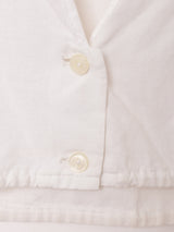 フロントボタン クロップドブラウス