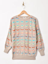 デザイン コットン セーター