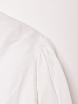 クロップド丈 ホワイトブラウス