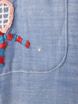 70's King Kole 刺繍 長袖 デニムシャツ