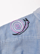 70's King Kole 刺繍 長袖 デニムシャツ