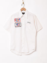 70's アメリカ製 J .C.Penny 刺繍 半袖 シャツ