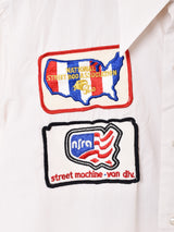 70's アメリカ製 J .C.Penny 刺繍 半袖 シャツ