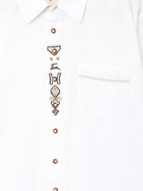 アニマル刺繍 ショートスリーブチロルシャツ