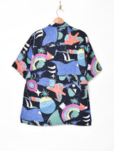 サイケデリックデザイン ショートスリーブシャツ