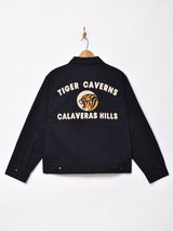 【3色展開】Backers タイガー刺繍 ジップジャケット