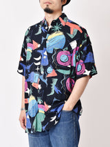 サイケデリックデザイン ショートスリーブシャツ