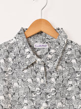 Emerald Motel ネコ柄 長袖シャツ