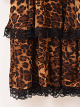 【2色展開】Meridian 総柄 アソート ラッフル キャミソールワンピース