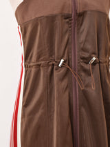 【2色展開】Elcamino ライン入り トラックタイプ キャミソールワンピース