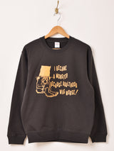 【2色展開】 プリント スウェットシャツ「Monster」